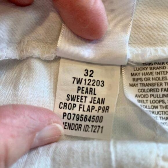 Lucky Brand Sweet Jean Crop, size 14/32 GUC - Picture 12 of 13
